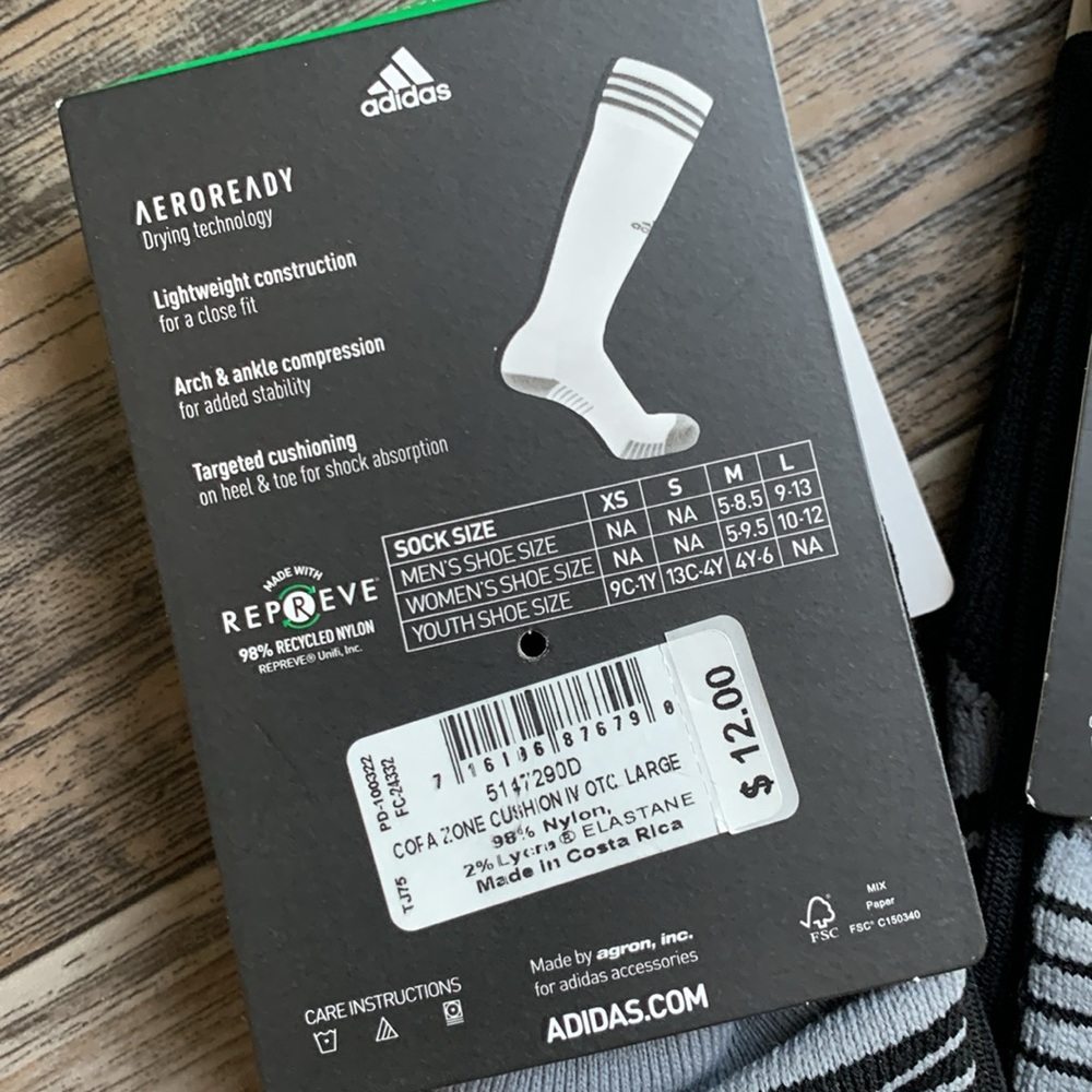 Adidas Soccer Socks 2 pair - Picture 7 of 9